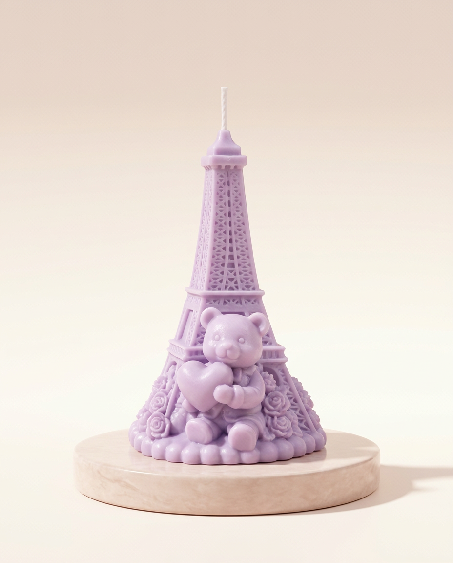 Torre Eiffel, vela decorativa artesanal